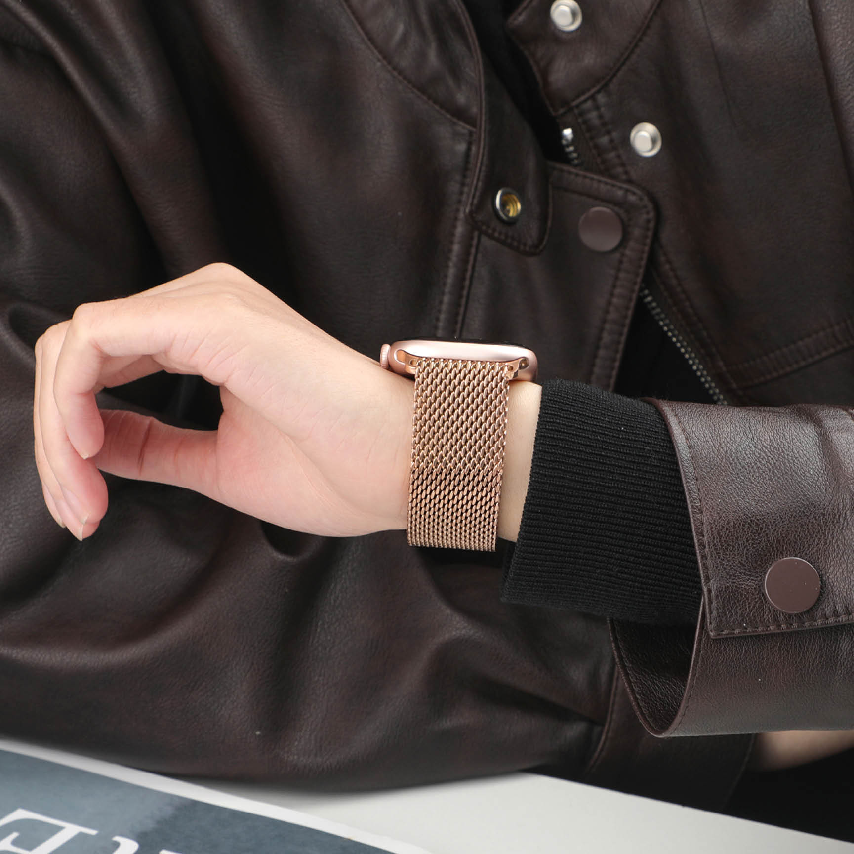 Thick Metal Strap for Apple Wa - Mesh Coil Strip recension och pris
